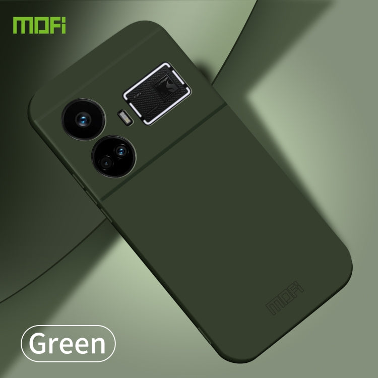 For Realme GT5 MOFI Qin Series Skin Feel All-inclusive PC Phone Case(Green) - Realme Cases by MOFI | Online Shopping South Africa | PMC Jewellery