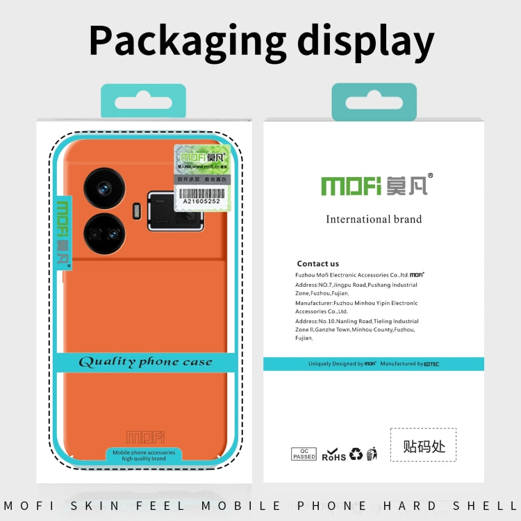 For Realme GT5 MOFI Qin Series Skin Feel All-inclusive PC Phone Case(Gray) - Realme Cases by MOFI | Online Shopping South Africa | PMC Jewellery