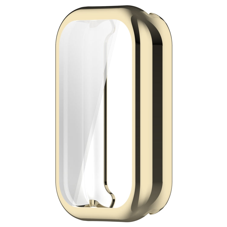 For Xiaomi Smart Band 8 Active Full Package TPU Electroplated Watch Protective Case(Light Gold) - Watch Cases by PMC TechLife | Online Shopping South Africa | PMC TechLife | Buy Now Pay Later Mobicred