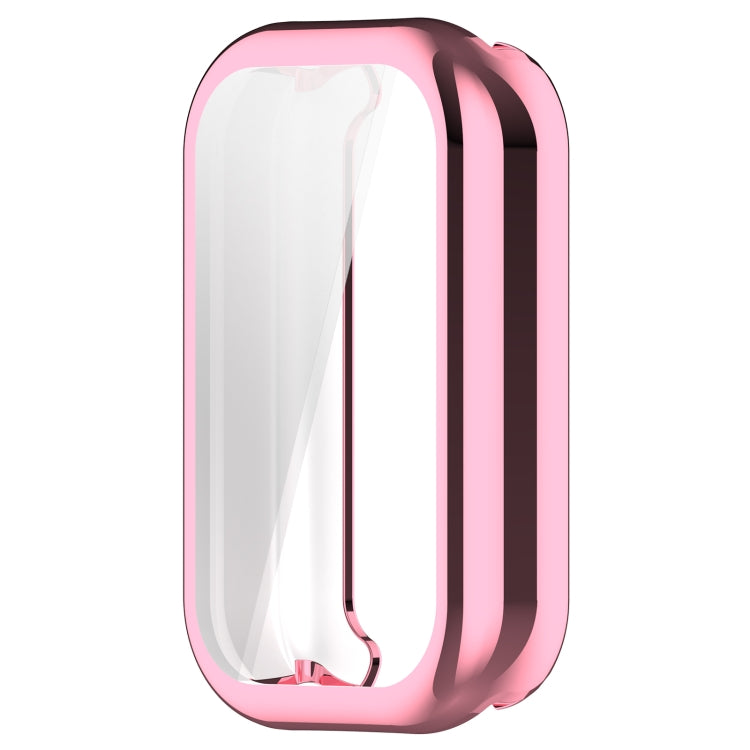 For Redmi Band 2 Full Package TPU Electroplated Watch Protective Case(Pink) - Watch Cases by PMC TechLife | Online Shopping South Africa | PMC TechLife | Buy Now Pay Later Mobicred