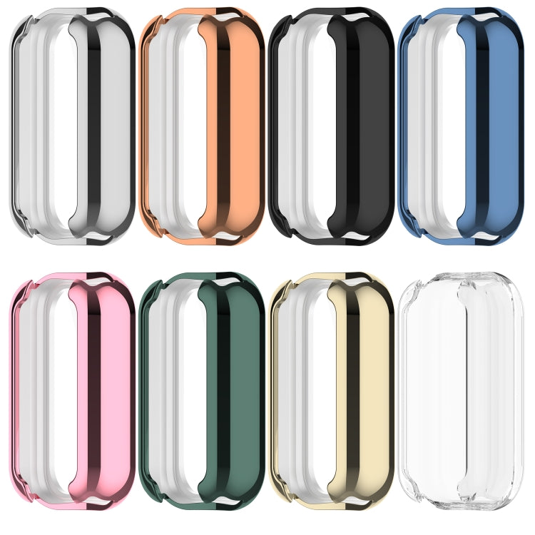 For Xiaomi Smart Band 8 Active Full Package TPU Electroplated Watch Protective Case(Pink) - Watch Cases by PMC TechLife | Online Shopping South Africa | PMC TechLife | Buy Now Pay Later Mobicred
