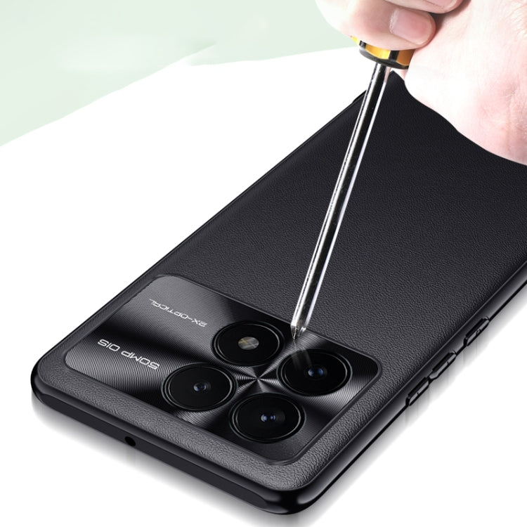 For Xiaomi Redmi K70 Pro Plain-leather All-inclusive Shockproof Phone Case(Black) - free shipping - PMC Jewellery - Order now!