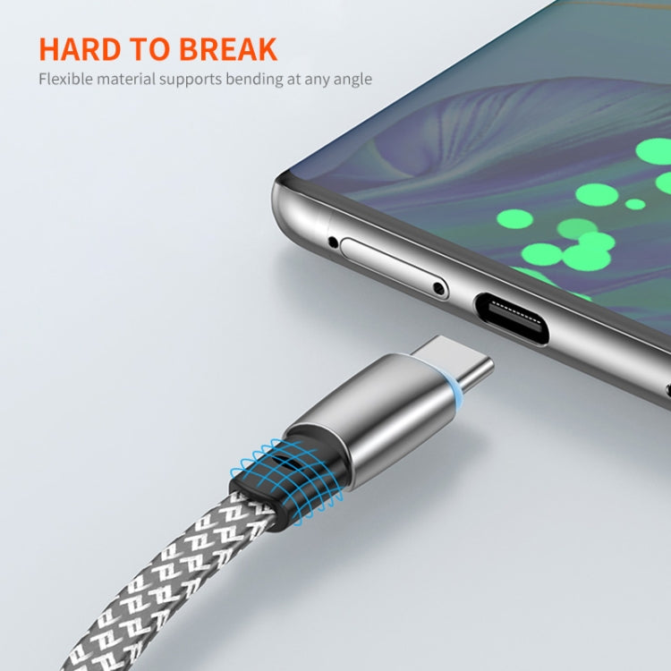 ENKAY PD30W Elbow Type-C to 8 Pin Fast Charging Data Braid Cable with Indicator Light, Length:2m - 2 in 1 Cable by ENKAY | Online Shopping South Africa | PMC Jewellery | Buy Now Pay Later Mobicred