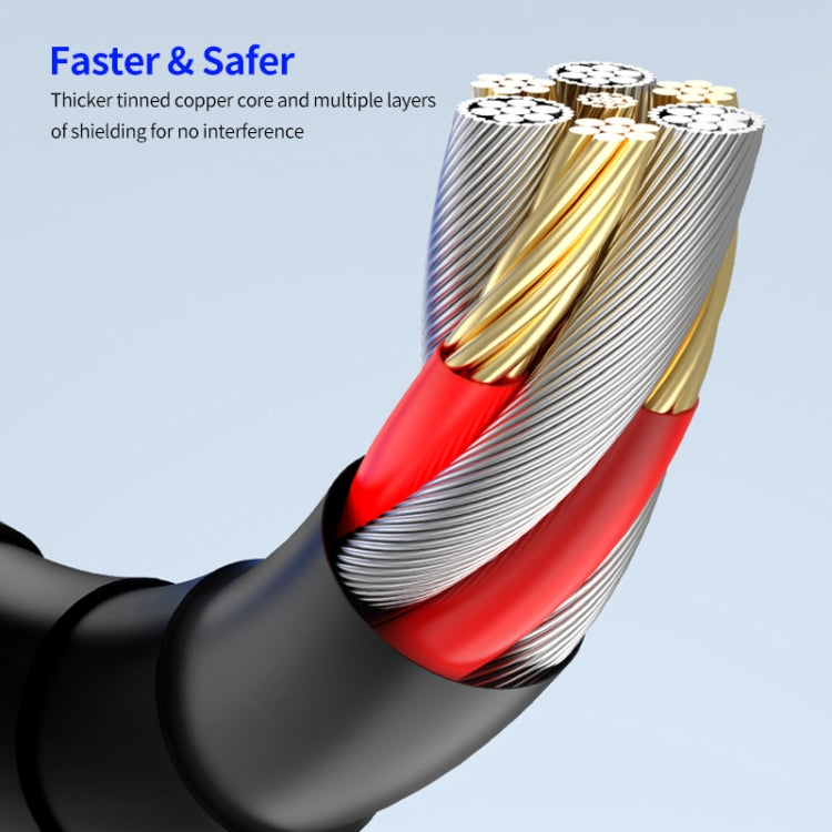 ENKAY PD30W Type-C to 8 Pin Fast Charging Data Silicone Cable with LED Display, Length:2m(Black) - free shipping - PMC Jewellery - Order now!
