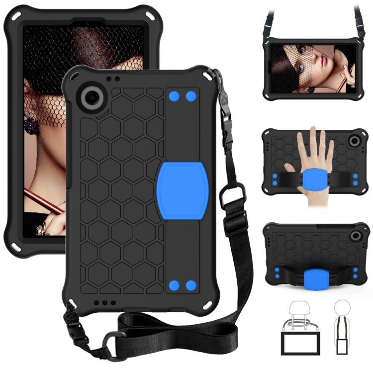 For Blackview Tab 60 8.7 2023 Honeycomb EVA Hybrid PC Tablet Case with Strap(Black+Blue) - Others by PMC Jewellery | Online Shopping South Africa | PMC Jewellery