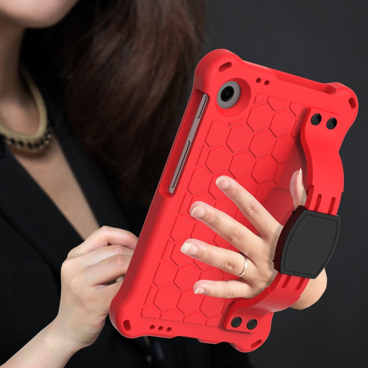 For Alcatel Joy Tab2 2020 / 3T 8.0 Honeycomb EVA Hybrid PC Tablet Case with Strap(Red +Black) - Others by PMC TechLife | Online Shopping South Africa | PMC TechLife | Buy Now Pay Later Mobicred