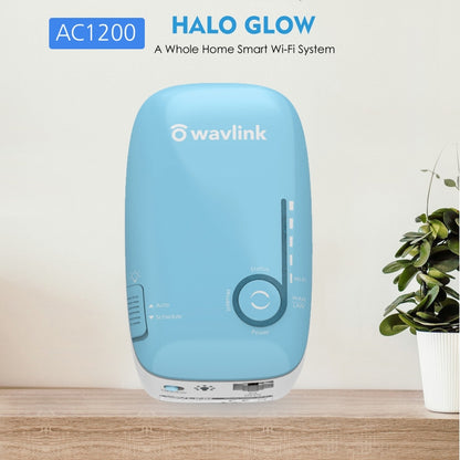 WAVLINK WN576K1 AC1200 Household WiFi Router Network Extender Dual Band Wireless Repeater, Plug:US Plug (Blue) - Wireless Routers by WAVLINK | Online Shopping South Africa | PMC Jewellery | Buy Now Pay Later Mobicred