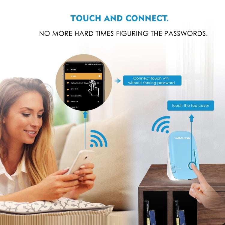WAVLINK WN576K3 AC1200 Household WiFi Router Network Extender Dual Band Wireless Repeater, Plug:AU Plug - free shipping - PMC Jewellery - Order now!