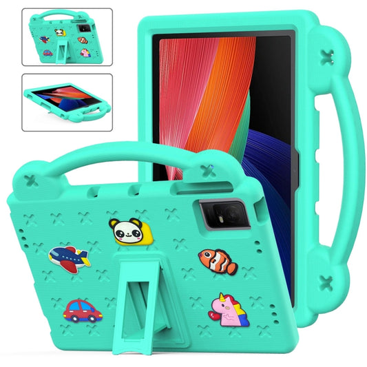 For TCL Tab 11 9466x3 Handle Kickstand Children EVA Shockproof Tablet Case(Mint Green) - Others by PMC Jewellery | Online Shopping South Africa | PMC Jewellery | Buy Now Pay Later Mobicred