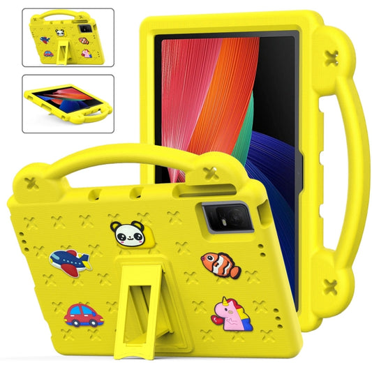 For TCL Tab 11 9466x3 Handle Kickstand Children EVA Shockproof Tablet Case(Yellow) - Others by PMC Jewellery | Online Shopping South Africa | PMC Jewellery | Buy Now Pay Later Mobicred