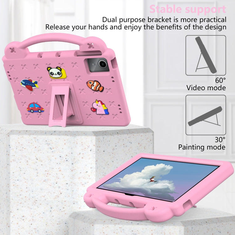 For DOOGEE T30 Pro 11 2023 Handle Kickstand Children EVA Shockproof Tablet Case(Pink) - Others by PMC TechLife | Online Shopping South Africa | PMC TechLife | Buy Now Pay Later Mobicred