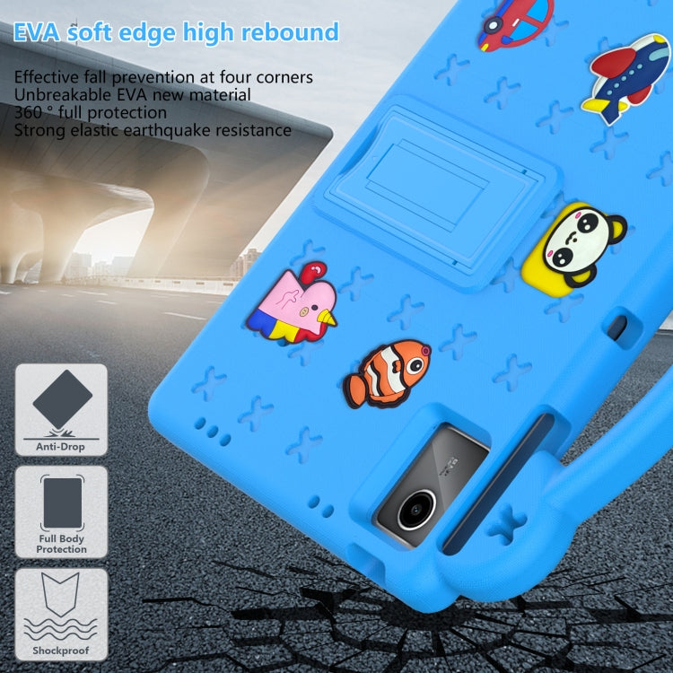 For DOOGEE T30 Pro 11 2023 Handle Kickstand Children EVA Shockproof Tablet Case(Sky Blue) - Others by PMC TechLife | Online Shopping South Africa | PMC TechLife | Buy Now Pay Later Mobicred