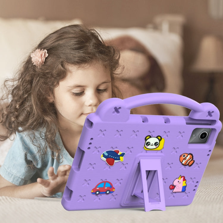 For DOOGEE T30 Pro 11 2023 Handle Kickstand Children EVA Shockproof Tablet Case(Light Purple) - Others by PMC Jewellery | Online Shopping South Africa | PMC Jewellery | Buy Now Pay Later Mobicred
