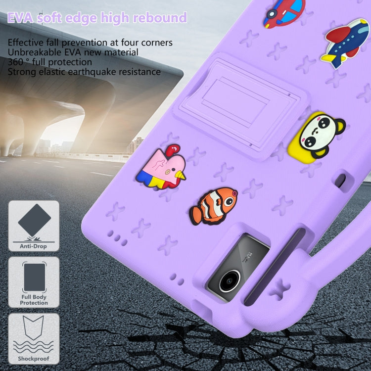 For DOOGEE T30 Pro 11 2023 Handle Kickstand Children EVA Shockproof Tablet Case(Light Purple) - Others by PMC Jewellery | Online Shopping South Africa | PMC Jewellery | Buy Now Pay Later Mobicred