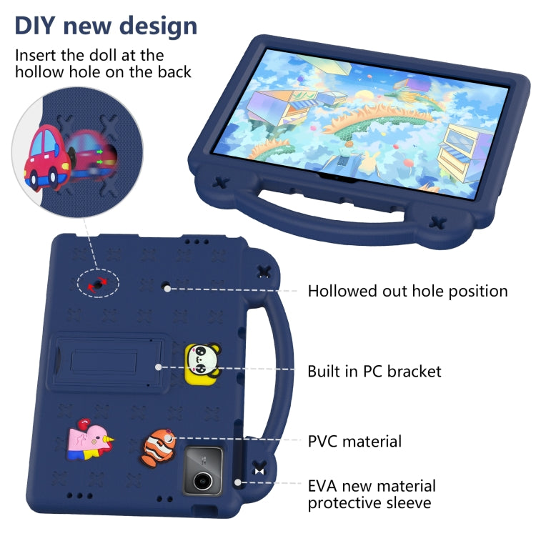 For DOOGEE T30 Pro 11 2023 Handle Kickstand Children EVA Shockproof Tablet Case(Navy Blue) - Others by PMC TechLife | Online Shopping South Africa | PMC TechLife | Buy Now Pay Later Mobicred