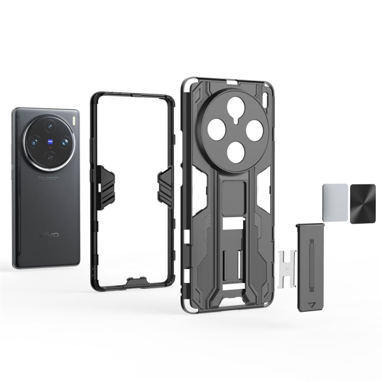 For vivo X100 Pro Supersonic Armor PC Hybrid TPU Phone Case(Black) - vivo Tempered Glass by imak | Online Shopping South Africa | PMC TechLife | Buy Now Pay Later Mobicred