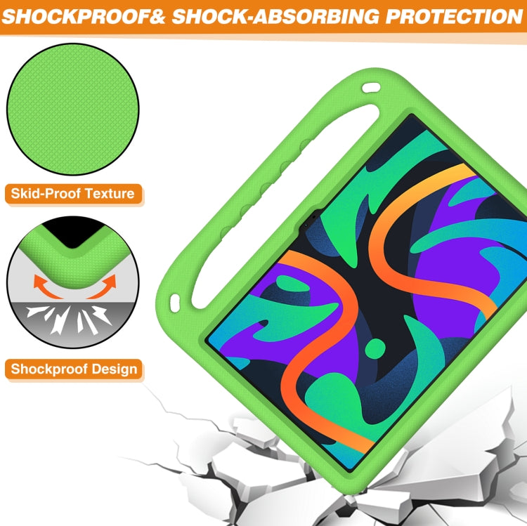 For Lenovo Tab  P12 / Xiaoxin Pad Pro 12.7 Handle EVA Shockproof Tablet Case with Holder(Green) - Lenovo by PMC Jewellery | Online Shopping South Africa | PMC Jewellery | Buy Now Pay Later Mobicred