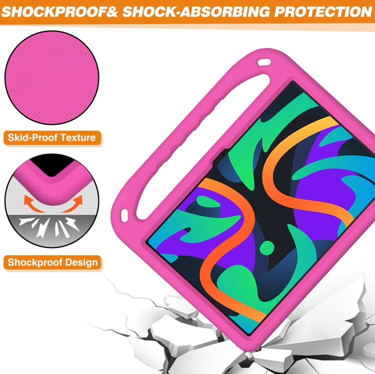For Amazon Fire Max 11 2023 Handle EVA Shockproof Tablet Case with Holder(Rose Red) - Amazon by PMC TechLife | Online Shopping South Africa | PMC TechLife | Buy Now Pay Later Mobicred