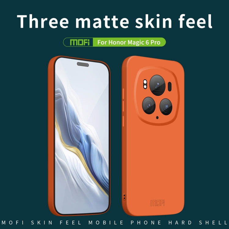 For Honor Magic6 Pro MOFI Qin Series Skin Feel All-inclusive PC Phone Case(Blue) - Honor Cases by MOFI | Online Shopping South Africa | PMC TechLife