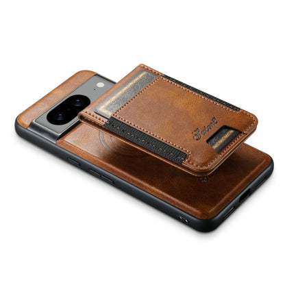 For Google Pixel 6 Suteni H17 Oil Eax Leather Detachable Wallet Phone Case(Brown) - Google Cases by Suteni | Online Shopping South Africa | PMC Jewellery | Buy Now Pay Later Mobicred