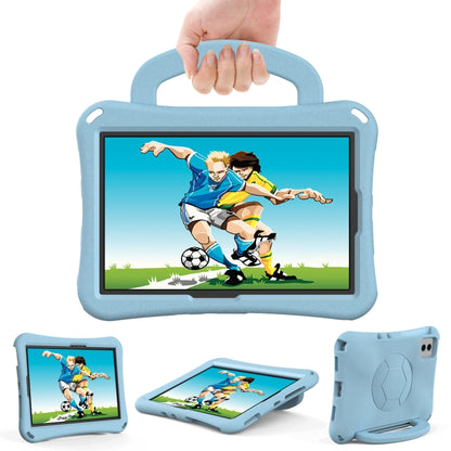 For Samsung Galaxy Tab S9 FE 11 X510 2023 Handle Football Shaped EVA Shockproof Tablet Case(Light Blue) - Galaxy Tab S9 FE by PMC Jewellery | Online Shopping South Africa | PMC Jewellery | Buy Now Pay Later Mobicred