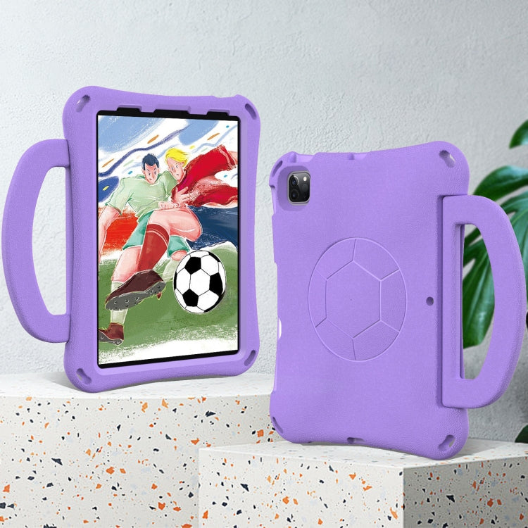 For iPad Air 11 2024 Handle Football Shaped EVA Shockproof Tablet Case(Light Purple) - iPad Air 11 2024 Cases by PMC Jewellery | Online Shopping South Africa | PMC Jewellery | Buy Now Pay Later Mobicred