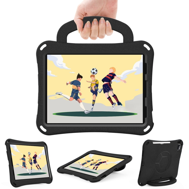 For iPad Air 11 2025 / 2024 Handle Football Shaped EVA Shockproof Tablet Case(Black) - iPad Air 11 2025 / 2024 Cases by PMC Jewellery | Online Shopping South Africa | PMC Jewellery | Buy Now Pay Later Mobicred