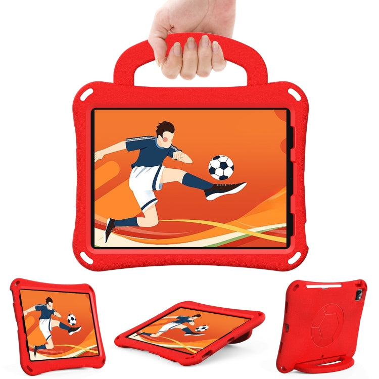 For iPad Air 11 2024 Handle Football Shaped EVA Shockproof Tablet Case(Red) - iPad Air 11 2024 Cases by PMC Jewellery | Online Shopping South Africa | PMC Jewellery | Buy Now Pay Later Mobicred