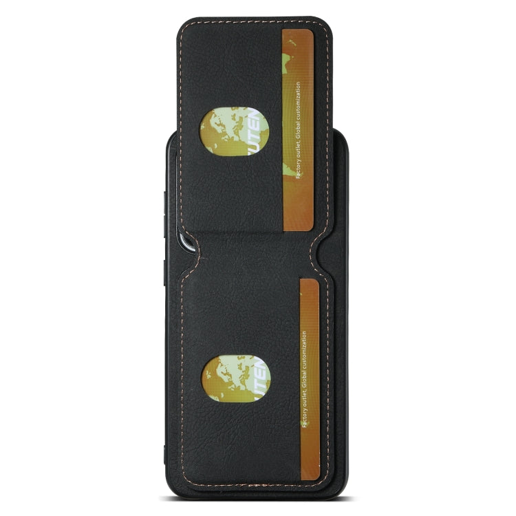 For Samsung Galaxy S24+ 5G Suteni H02 Litchi Leather Card Wallet Stand Back Phone Case(Black) - Galaxy S24+ 5G Cases by Suteni | Online Shopping South Africa | PMC Jewellery | Buy Now Pay Later Mobicred