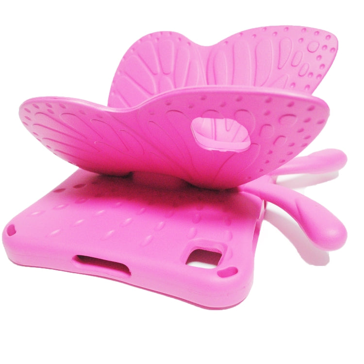For Honor Pad X8 / X6 /7 Butterfly Bracket Kids EVA Shockproof Tablet Case(RoseRed) - Huawei by PMC TechLife | Online Shopping South Africa | PMC TechLife | Buy Now Pay Later Mobicred