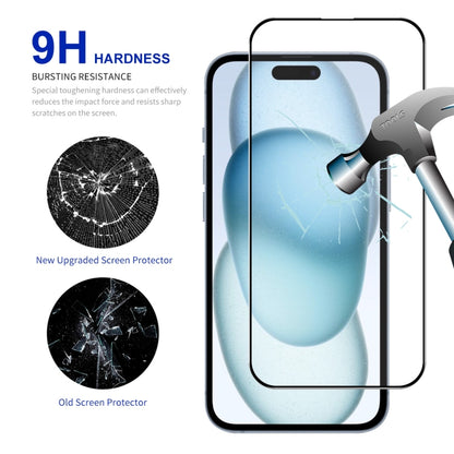 For iPhone 15 ENKAY Easy Install High Alumina Silicon Full Glass Film - iPhone 15 Tempered Glass by ENKAY | Online Shopping South Africa | PMC Jewellery | Buy Now Pay Later Mobicred