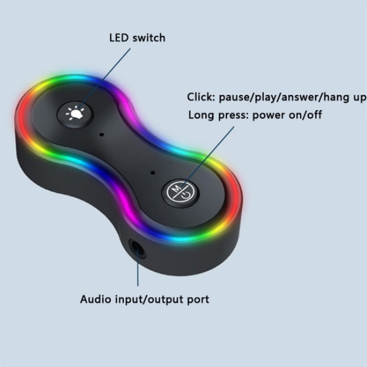 Q8 Portable 2-in-1 Wireless Receiver / Transmitter MP3 Player BT5.3 Audio Adapter - Bluetooth Adapters by PMC TechLife | Online Shopping South Africa | PMC TechLife | Buy Now Pay Later Mobicred