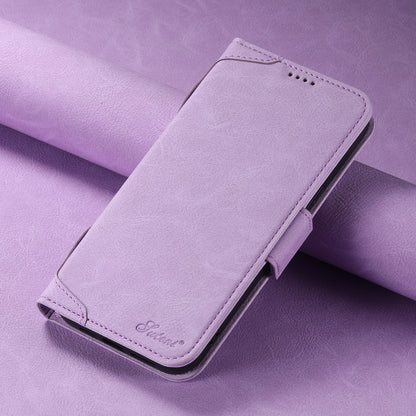 For iPhone 13 SUTENI J07 Multifunctional Horizontal Flip Magsafe Leather Phone Case(Purple) - iPhone 13 Cases by Suteni | Online Shopping South Africa | PMC Jewellery | Buy Now Pay Later Mobicred