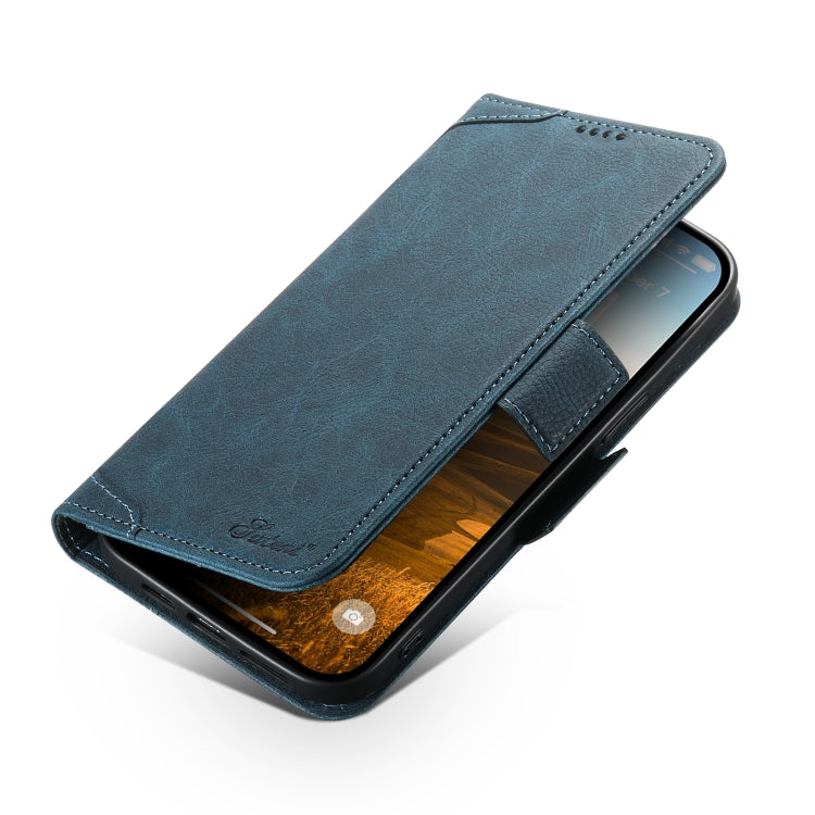 For iPhone 13 Pro SUTENI J07 Multifunctional Horizontal Flip Magsafe Leather Phone Case(Blue) - free shipping - PMC Jewellery - Order now!