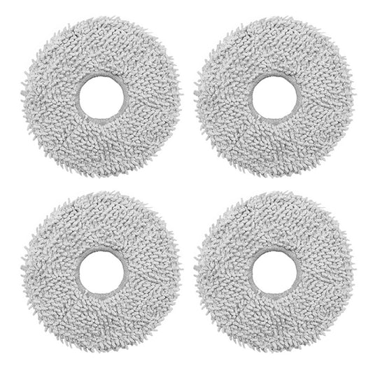 JUNSUNMAY 4pcs Washable Mop Pads Replacement for ECOVACS DEEBOT X1 Turbo / X2 Omni / T20 Pro(Grey) - For ECOVACS Accessories by JUNSUNMAY | Online Shopping South Africa | PMC Jewellery | Buy Now Pay Later Mobicred