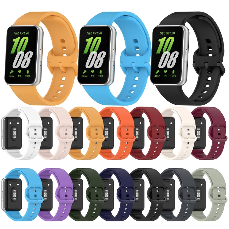 For Samsung Galaxy Fit 3 SM-R390 Solid Color Buckle Silicone Watch Band(Starlight) - free shipping - PMc TechLife - Order now!