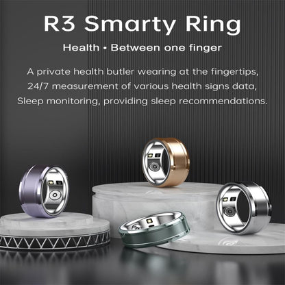 R3 SIZE 18 Smart Ring, Support Heart Rate / Blood Oxygen / Sleep Monitoring(Gold) - Smart Rings / Smart Telephones by PMC Jewellery | Online Shopping South Africa | PMC Jewellery