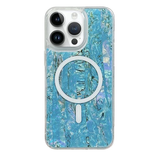 For iPhone 13 Pro Max Shell Texture Multicolor MagSafe TPU Phone Case(Sky Blue) - iPhone 13 Pro Max Cases by PMC Jewellery | Online Shopping South Africa | PMC Jewellery