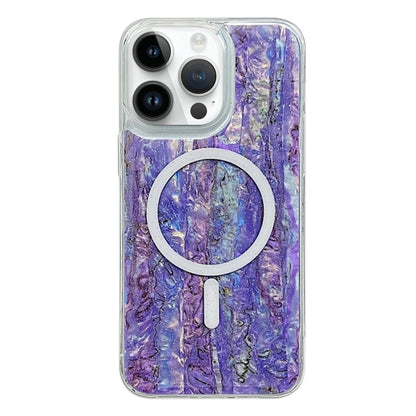 For iPhone 13 Pro Max Shell Texture Multicolor MagSafe TPU Phone Case(Purple) - iPhone 13 Pro Max Cases by PMC Jewellery | Online Shopping South Africa | PMC Jewellery