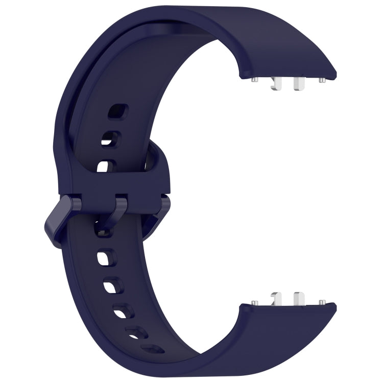 For Samsung Galaxy Fit 3 Solid Color Colorful Buckle Silicone Watch Band(Dark Blue) - Watch Bands by PMC TechLife | Online Shopping South Africa | PMC TechLife