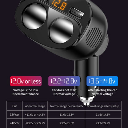 C06Q Dual USB + Type-C Cigarette Lighter PD 18W / QC3.0 Fast Charging Car Charger - Car Charger by PMC Jewellery | Online Shopping South Africa | PMC Jewellery | Buy Now Pay Later Mobicred