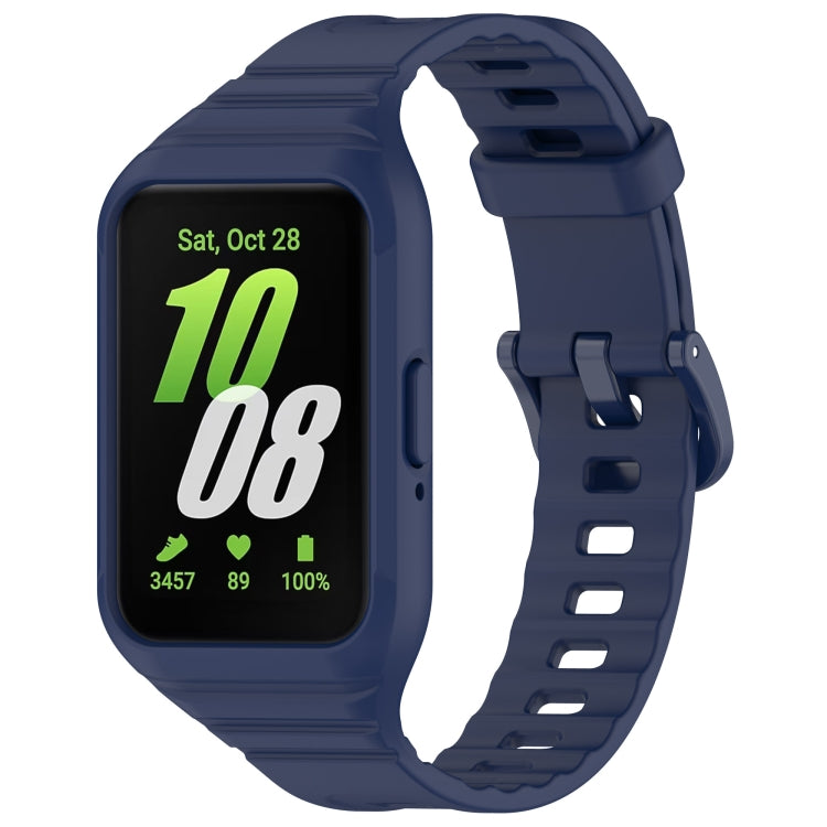 For Samsung Galaxy Fit 3 Integrated TPU Watch Band(Dark Blue) - Watch Bands by PMC TechLife | Online Shopping South Africa | PMC TechLife