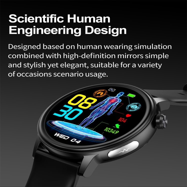 ET470 1.39 inch Color Screen Smart Watch Silicone Strap, Support Bluetooth Call / ECG(Blue) - Smart Watches by PMC TechLife | Online Shopping South Africa | PMC TechLife