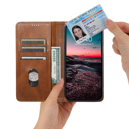 For Samsung Galaxy S24 Ultra 5G Suteni J02 Oil Wax Wallet Leather Phone Case(Brown) - Galaxy S24 Ultra 5G Cases by Suteni | Online Shopping South Africa | PMC Jewellery | Buy Now Pay Later Mobicred