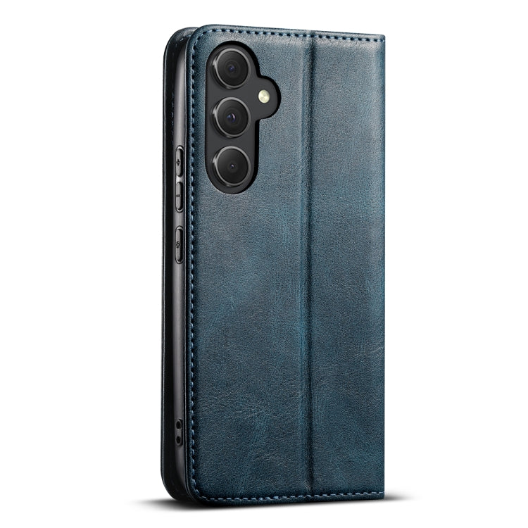 For Samsung Galaxy S24+ 5G Suteni J02 Oil Wax Wallet Leather Phone Case(Blue) - Galaxy S24+ 5G Cases by Suteni | Online Shopping South Africa | PMC Jewellery | Buy Now Pay Later Mobicred