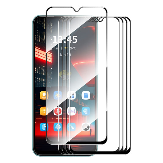 For Tecno Spark 10C 5pcs ENKAY Full Glue High Aluminum-silicon Tempered Glass Film - Tecno Tempered Glass by ENKAY | Online Shopping South Africa | PMC Jewellery | Buy Now Pay Later Mobicred