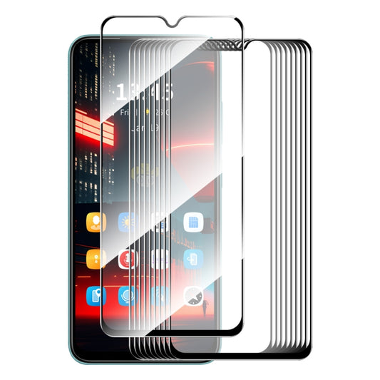 For Tecno Spark 10C 10pcs ENKAY Full Glue High Aluminum-silicon Tempered Glass Film - Tecno Tempered Glass by ENKAY | Online Shopping South Africa | PMC Jewellery | Buy Now Pay Later Mobicred