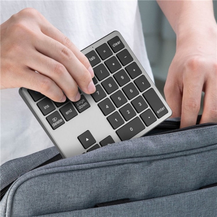 K-35 Computer Laptop Keyboard 35-Keys Tablet Accessories Bluetooth Keypad(Black Gray) - Wireless Keyboard by PMC Jewellery | Online Shopping South Africa | PMC Jewellery | Buy Now Pay Later Mobicred