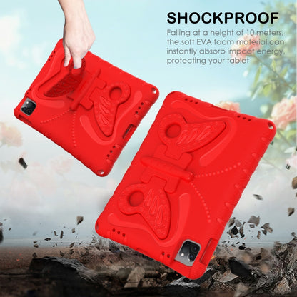 For iPad Air 11 2024 Butterfly Bracket EVA Shockproof Tablet Case(Red) - iPad Air 11 2024 Cases by PMC Jewellery | Online Shopping South Africa | PMC Jewellery | Buy Now Pay Later Mobicred