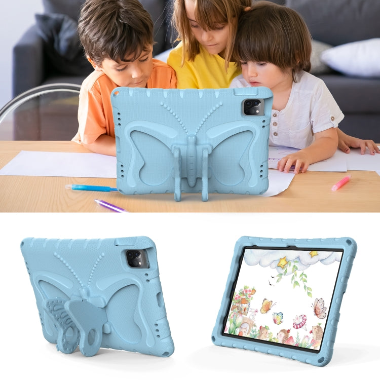 For iPad Pro 11 2024 Butterfly Bracket EVA Shockproof Tablet Case(Light Blue) - iPad Pro 11 2024 Cases by PMC TechLife | Online Shopping South Africa | PMC TechLife | Buy Now Pay Later Mobicred